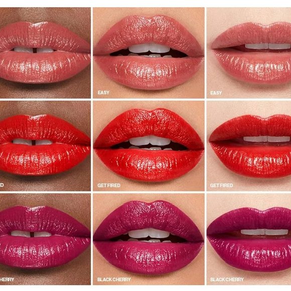 SMASHBOX Black Cherry, Easy, Get Fired Be Legendary Lipstick Limited Edition Set - Picture 1 of 3